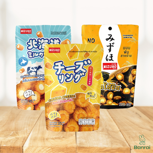Mizuho Crispy Glutinous Rice Crackers with Creamy Filling
