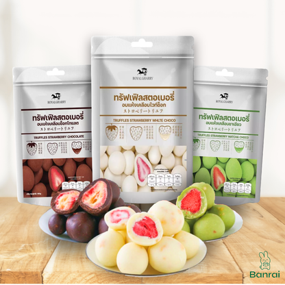 Freeze-Dried Strawberry Chocolate Truffles 60g
